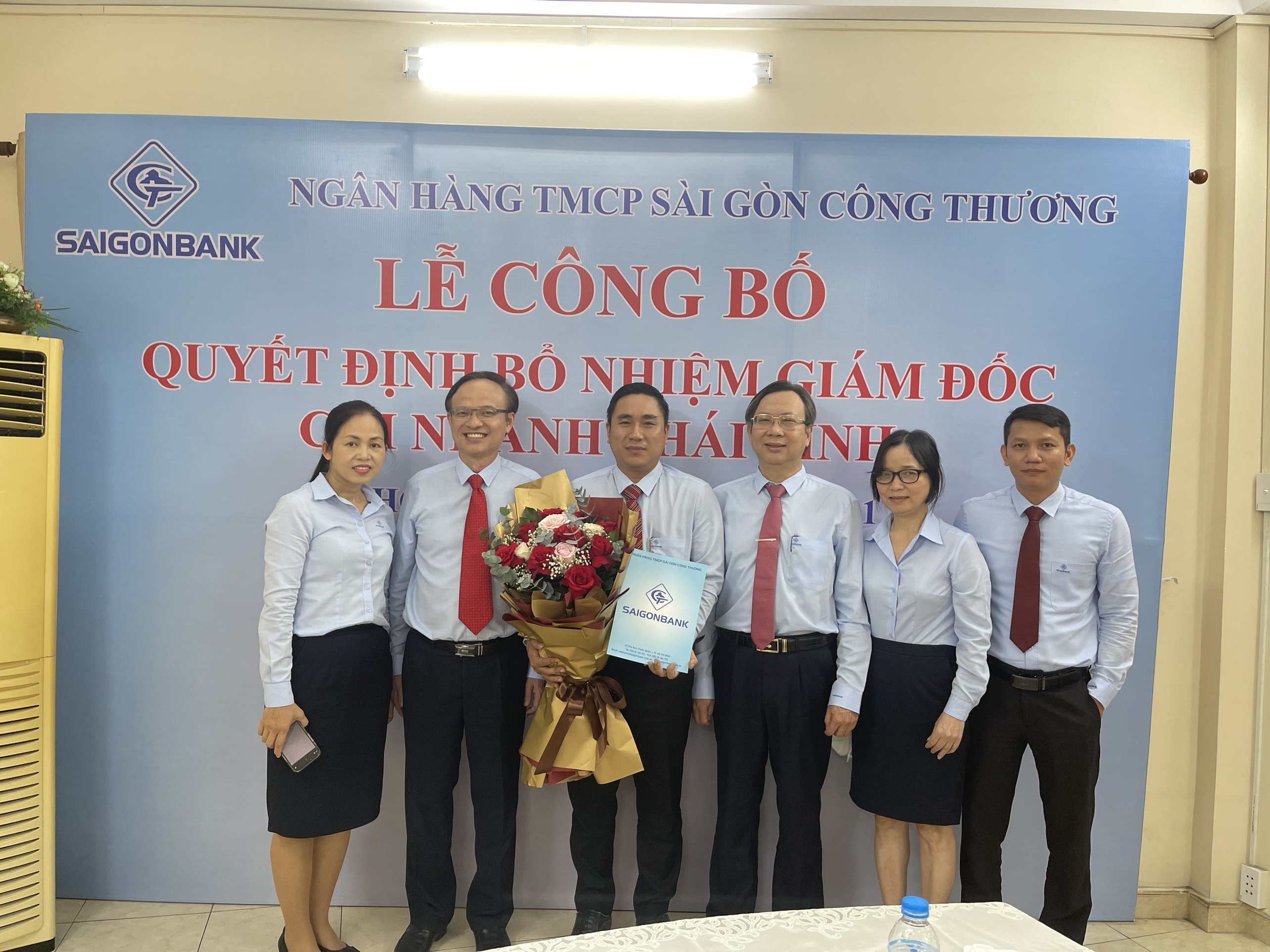 Ngân hàng TMCP Sài Gòn Công thương công bố quyết định bổ nhiệm nhân sự CN Thái Bình