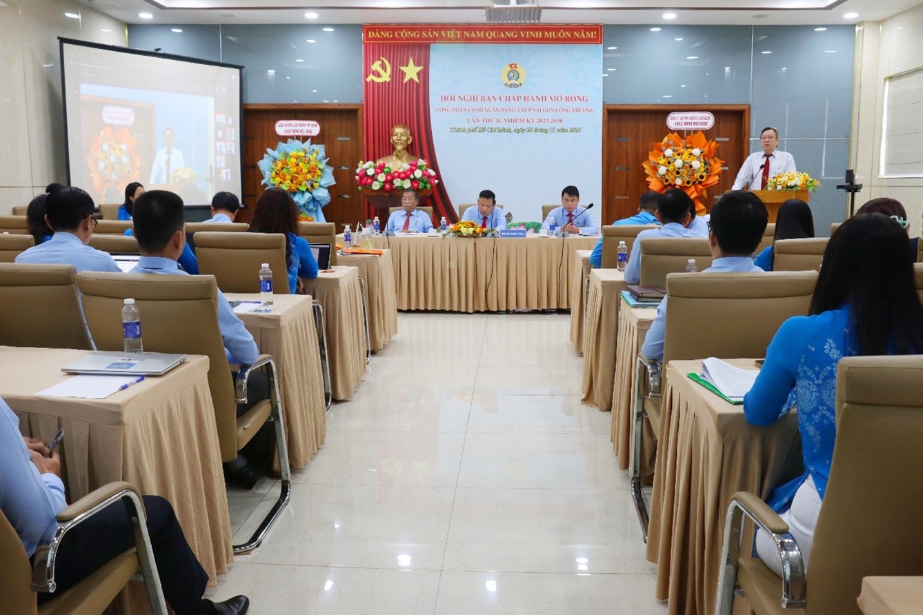 SAIGONBANK TỔ CHỨC HỘI NGHỊ BAN CHẤP HÀNH MỞ RỘNG CÔNG ĐOÀN CƠ SỞ LẦN II NHIỆM KỲ 2023–2030