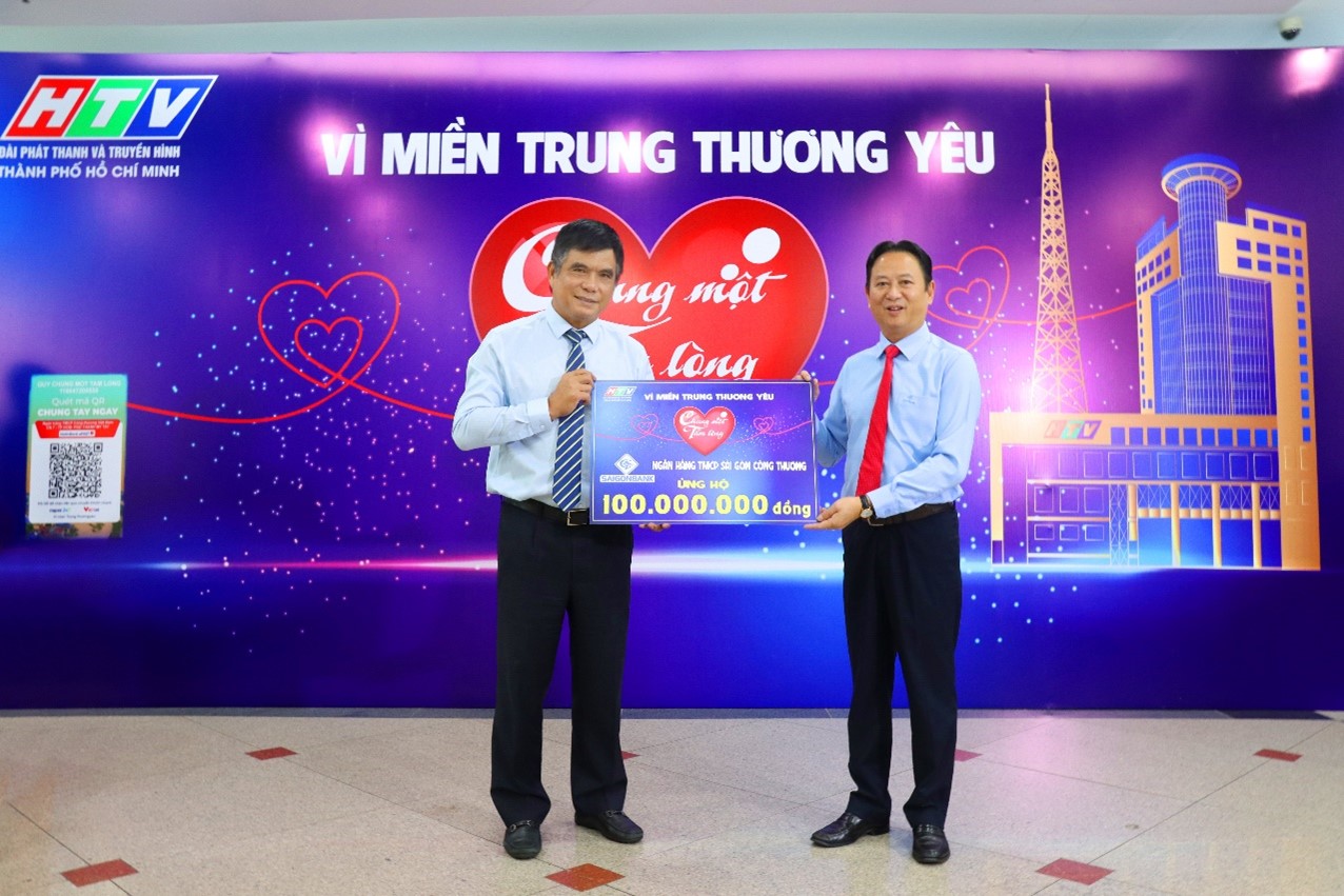 SAIGONBANK ỦNG HỘ 100 TRIỆU ĐỒNG VÀO QUỸ “CHUNG MỘT TẤM LÒNG” CỦA HTV
