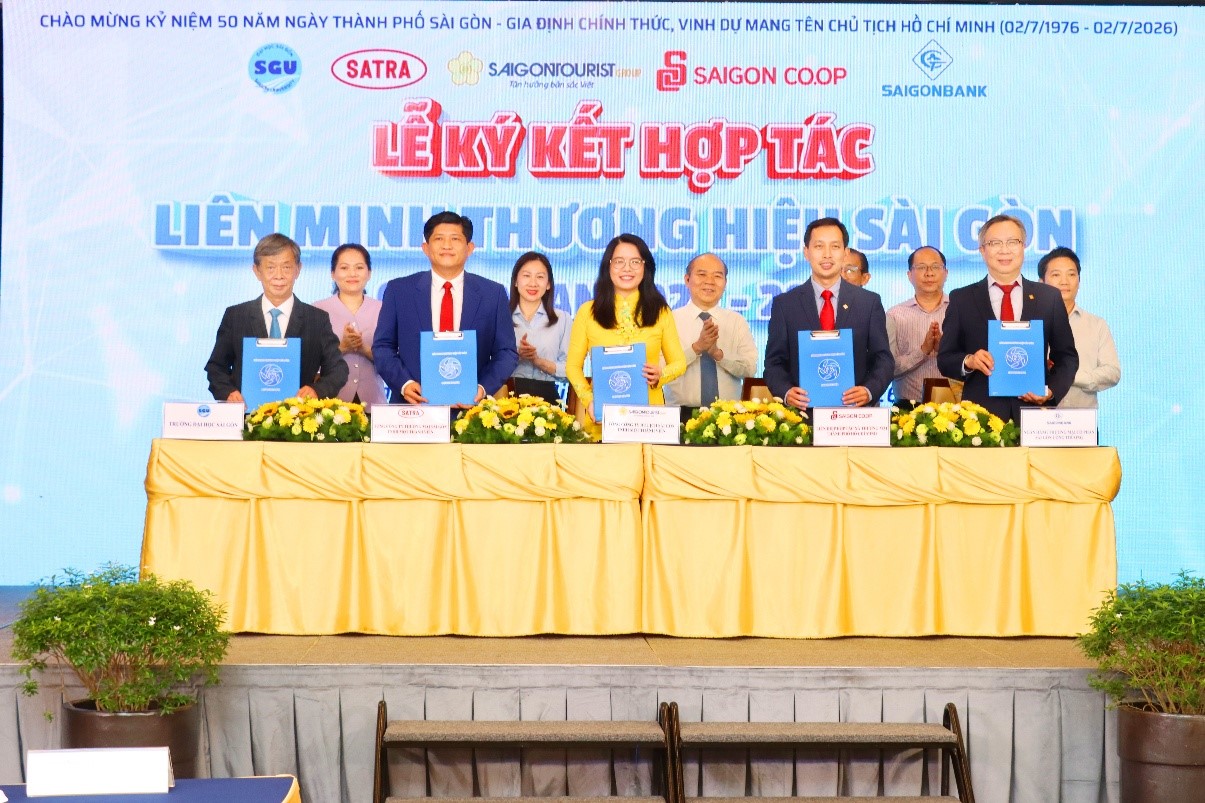 LỄ KÝ KẾT BẢN GHI NHỚ HỢP TÁC LIÊN MINH THƯƠNG HIỆU SÀI GÒN GIAI ĐOẠN 2026 - 2030