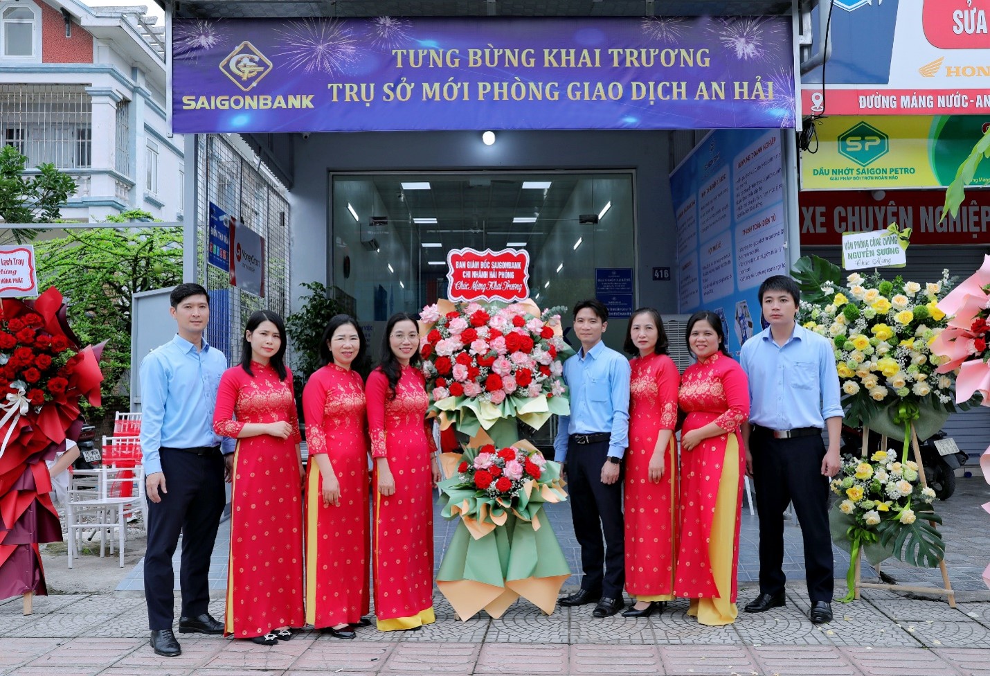 SAIGONBANK Chi nhánh Hải Phòng khai trương địa điểm mới, đổi tên Phòng Giao dịch Tô Hiệu thành Phòng Giao dịch An Hải