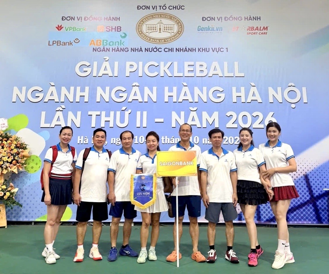 SAIGONBANK SÔI NỔI THAM GIA GIẢI PICKLEBALL NGÀNH NGÂN HÀNG LẦN THỨ II NĂM 2026