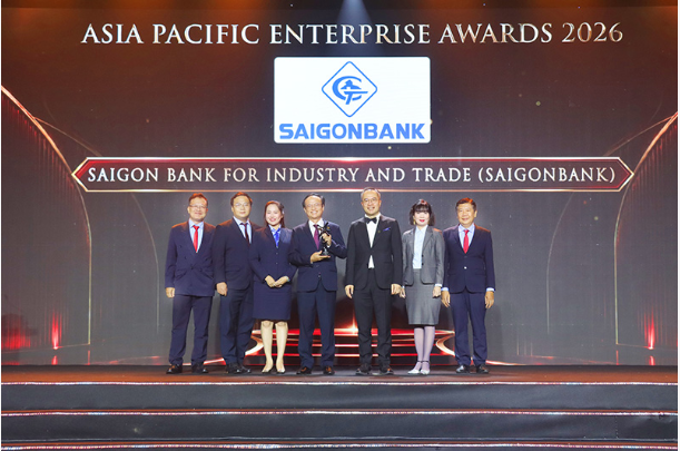 SAIGONBANK nhận giải APEA 2026, khẳng định quản trị minh bạch và bền vững